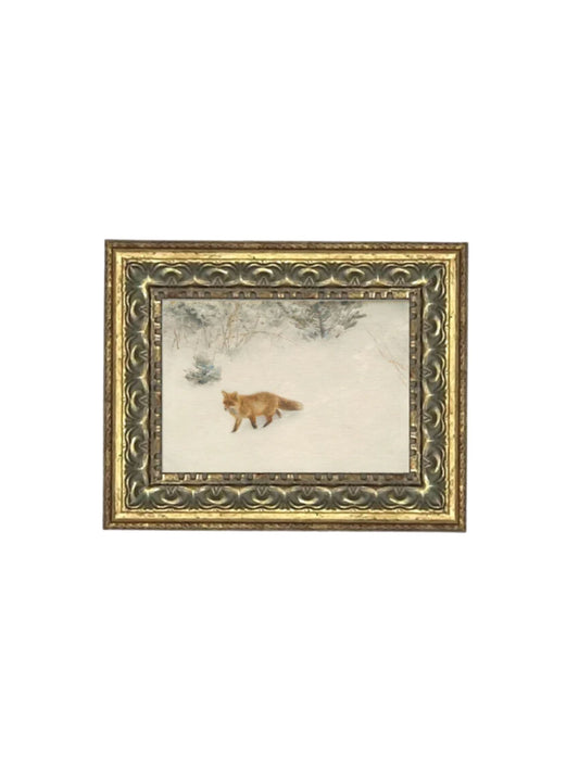 Fox In Winter Framed Picture