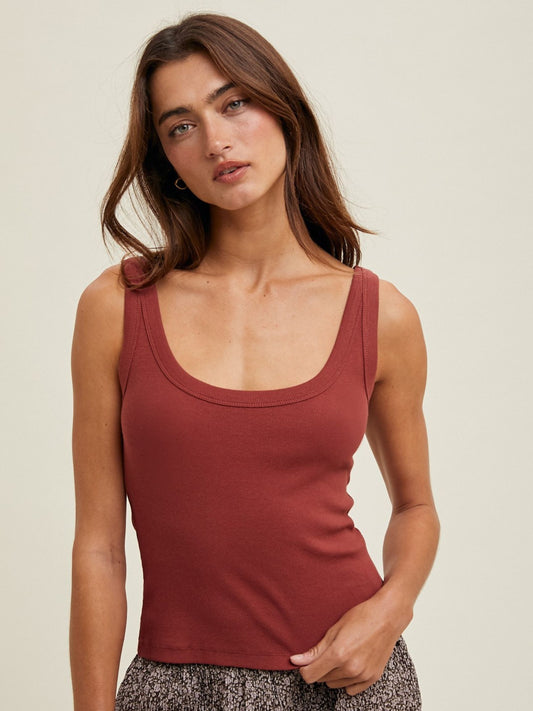 Basic Ribbed Tank Top