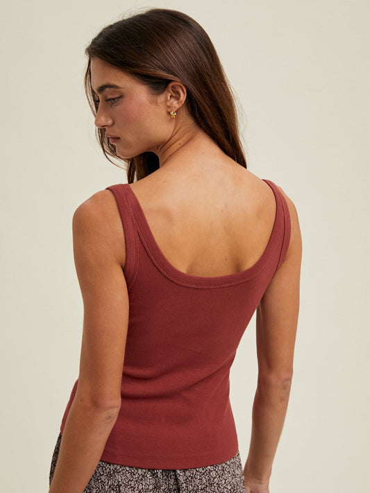 Basic Ribbed Tank Top