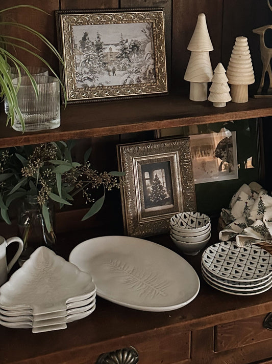 Glowing Christmas Tree Framed Picture