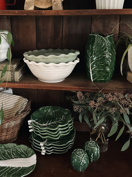 Cabbage Shaped Vase - Pick Up Only