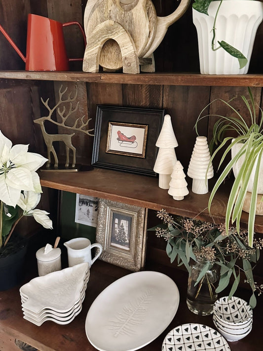 Vintage Sleigh Framed Picture