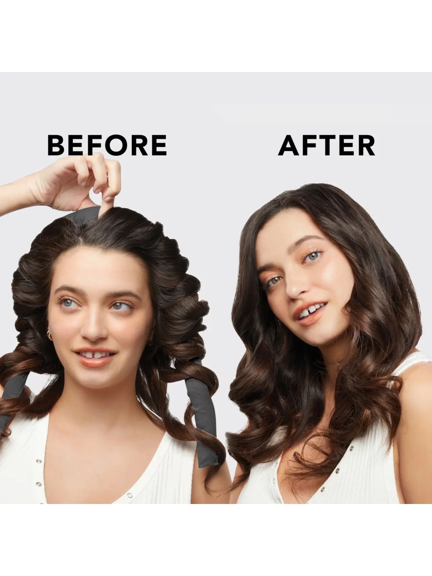 Satin Heatless Curling Set - Charcoal