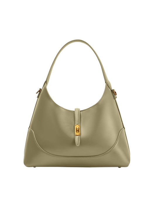 Caroline Recycled Vegan Shoulder Bag - Moss