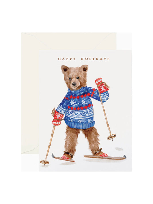 Ski Bear Greeting Card - Box Set