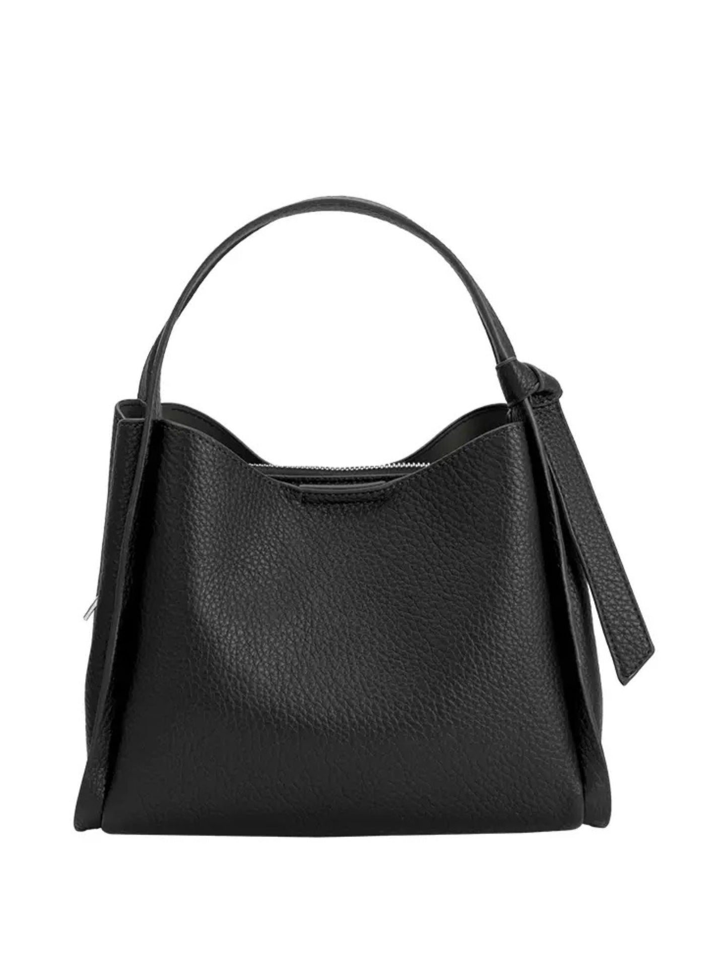 Felicity Recycled Vegan Top Handle Bag - Black