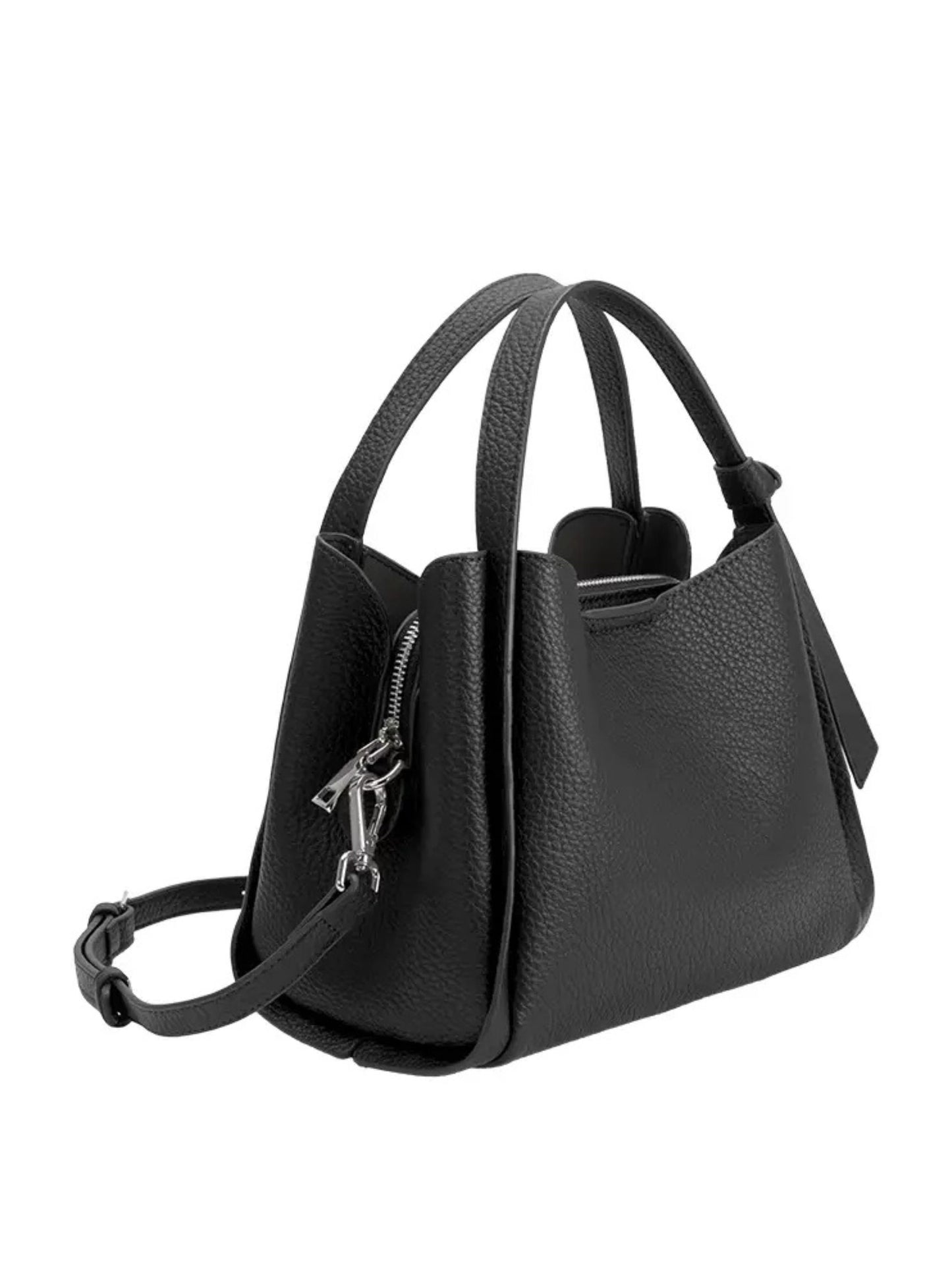 Felicity Recycled Vegan Top Handle Bag - Black
