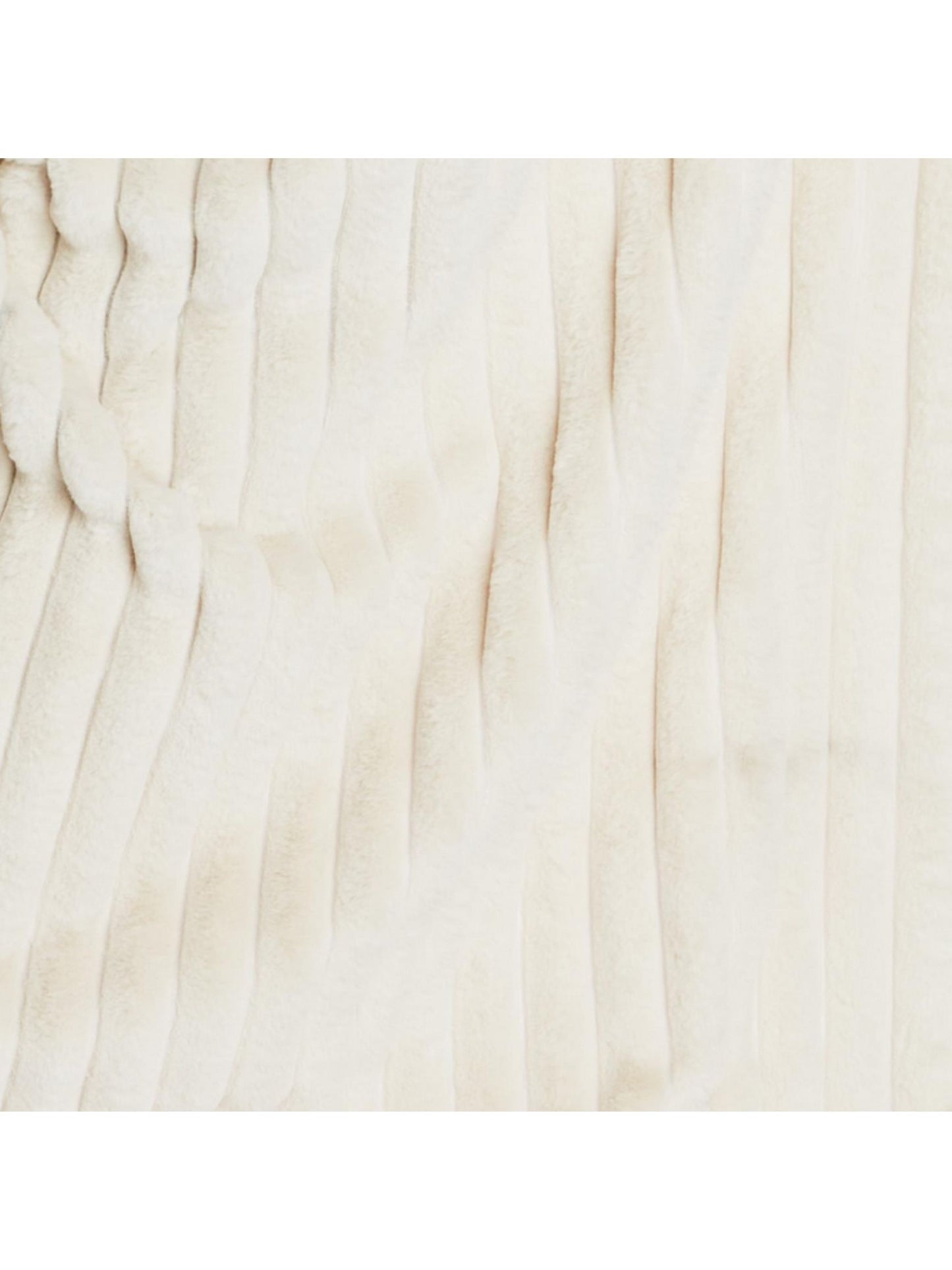 Faux Fur Throw - White