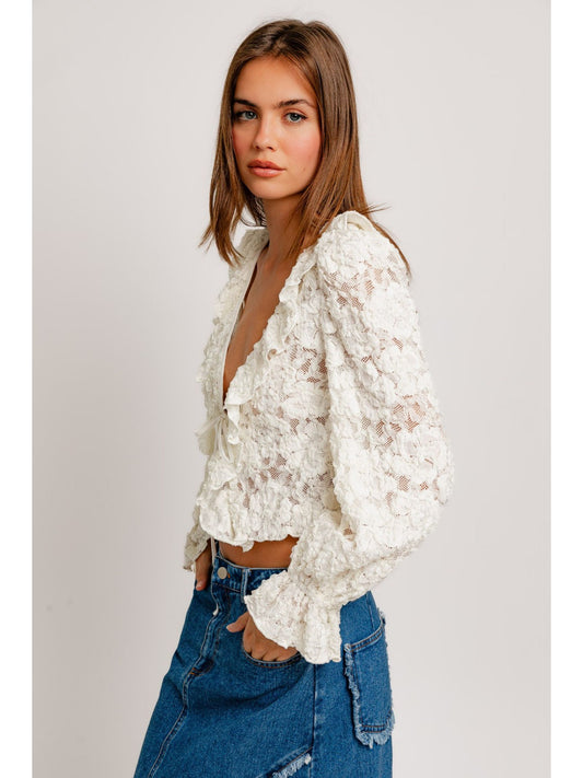 Natalia V Neck Top