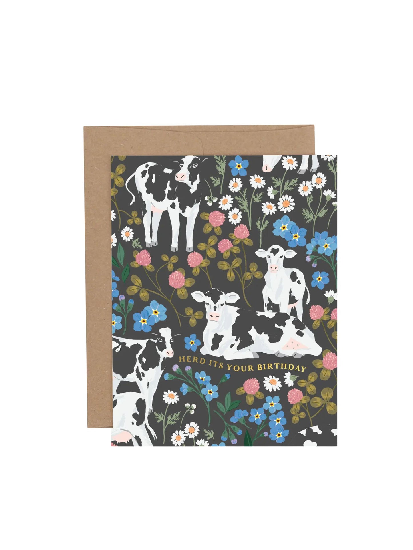 Herd It's Your Birthday Cow Greeting Card