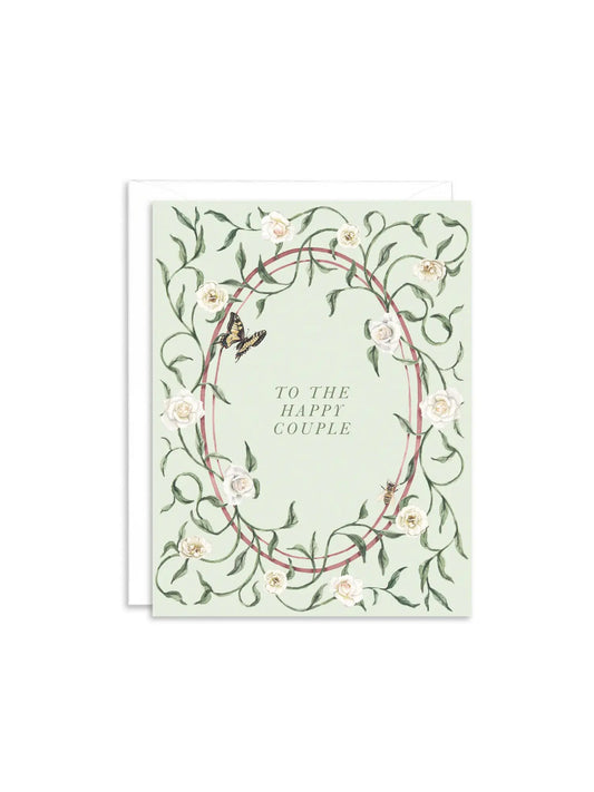 Congrats To The Happy Couple Ivy Greeting Card
