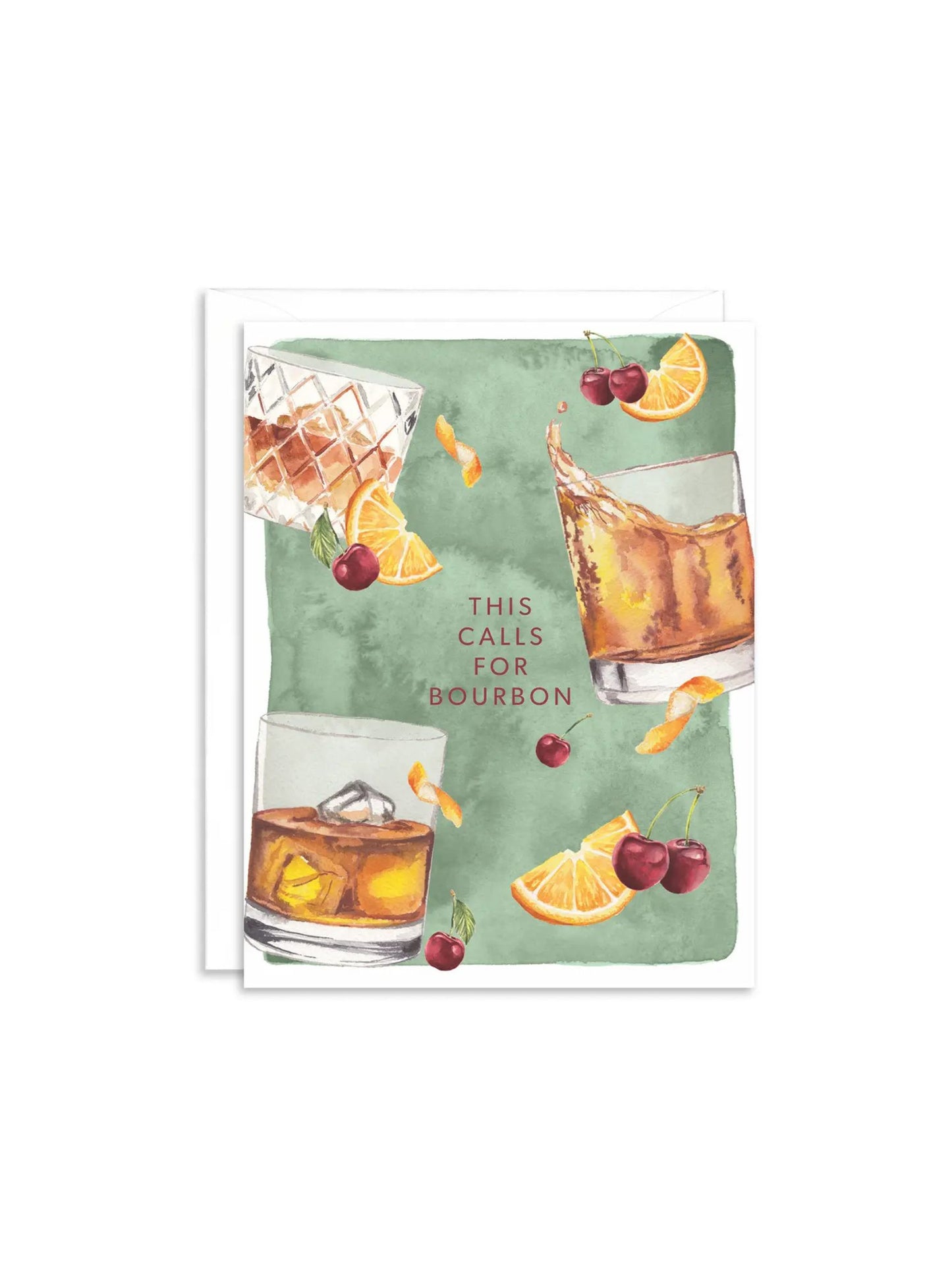 This Calls for Bourbon Celebration Greeting Card