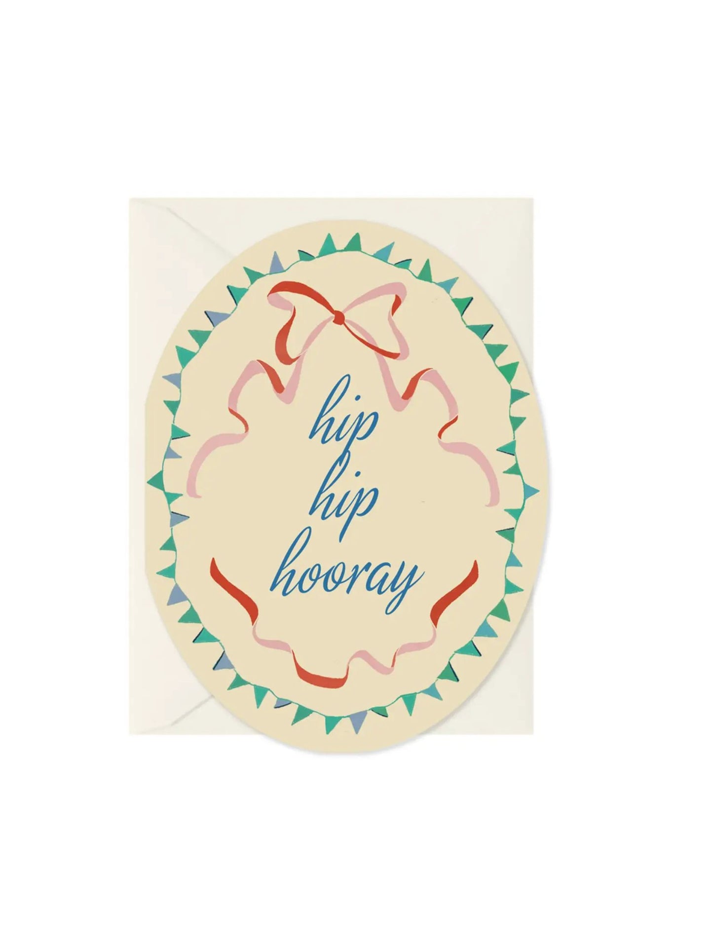 Oval Hip Hip Hooray Card