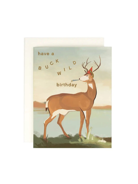 Buck Wild Birthday Card