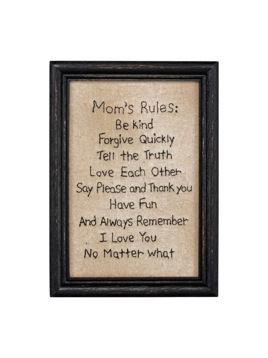 Mom's Rules Stitchery