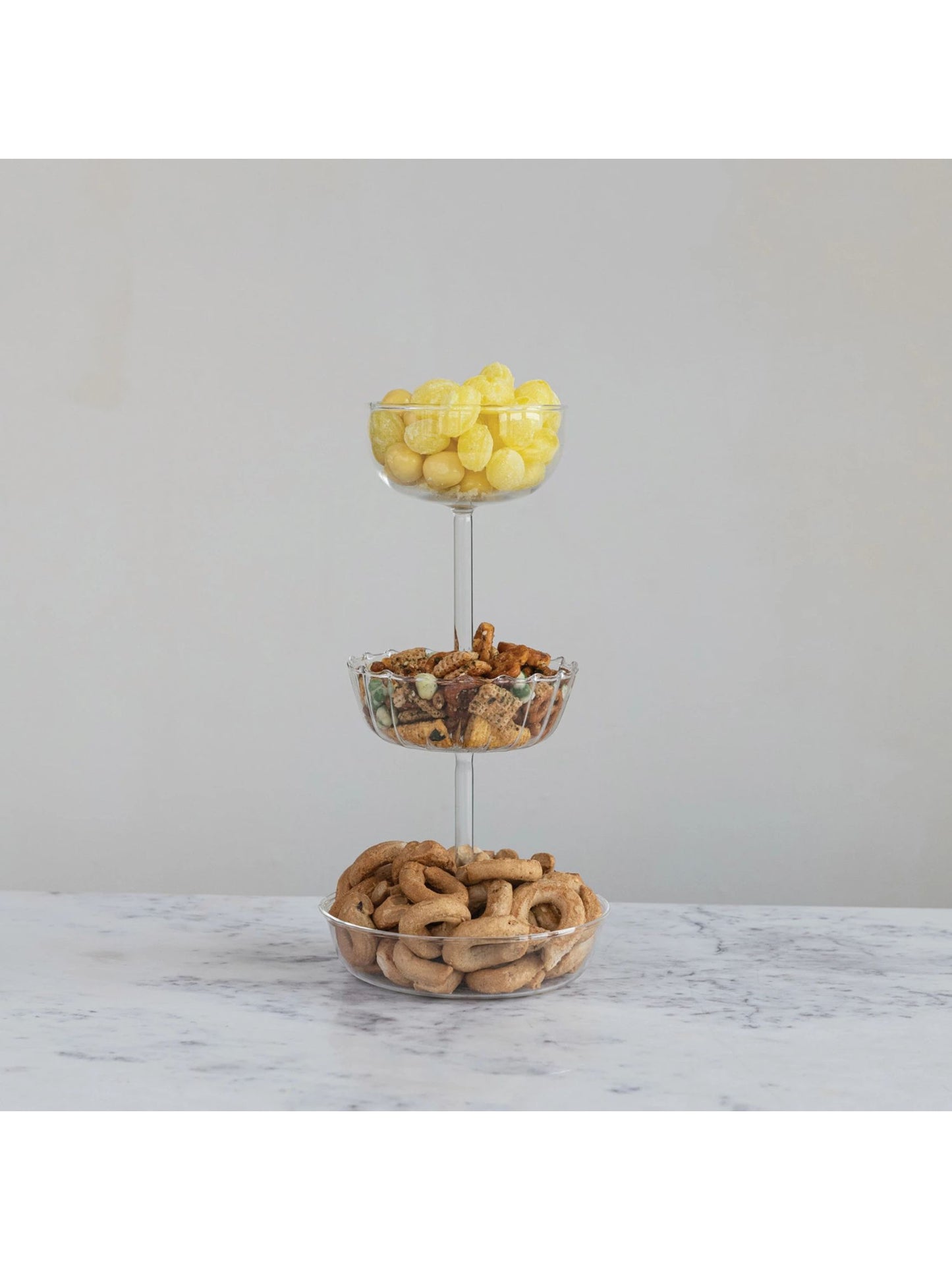 Glass 3-Tier Tray - Pick Up Only