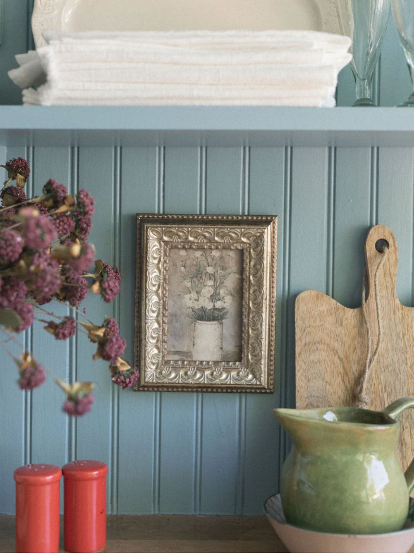 Long Stem White Roses Framed Picture