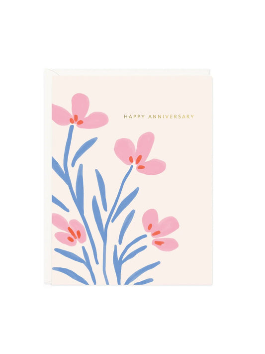 Anniversary Floral Card