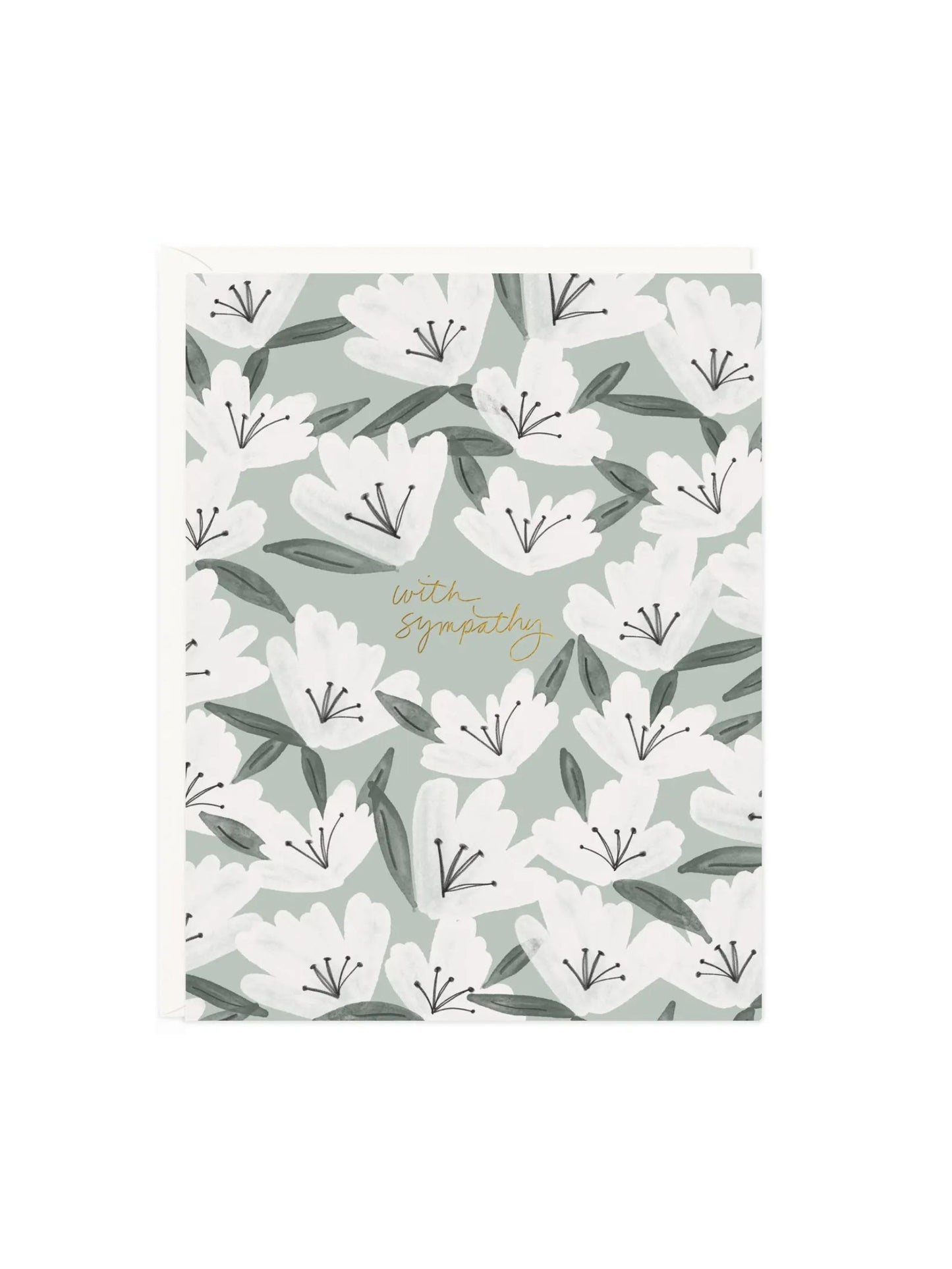 Sympathy Flowers Card