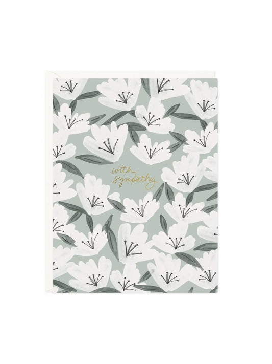 Sympathy Flowers Card