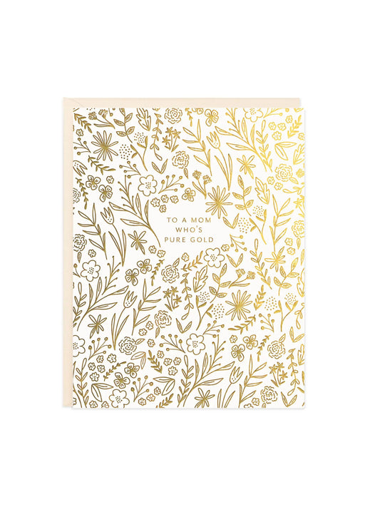 Gold Mom Card