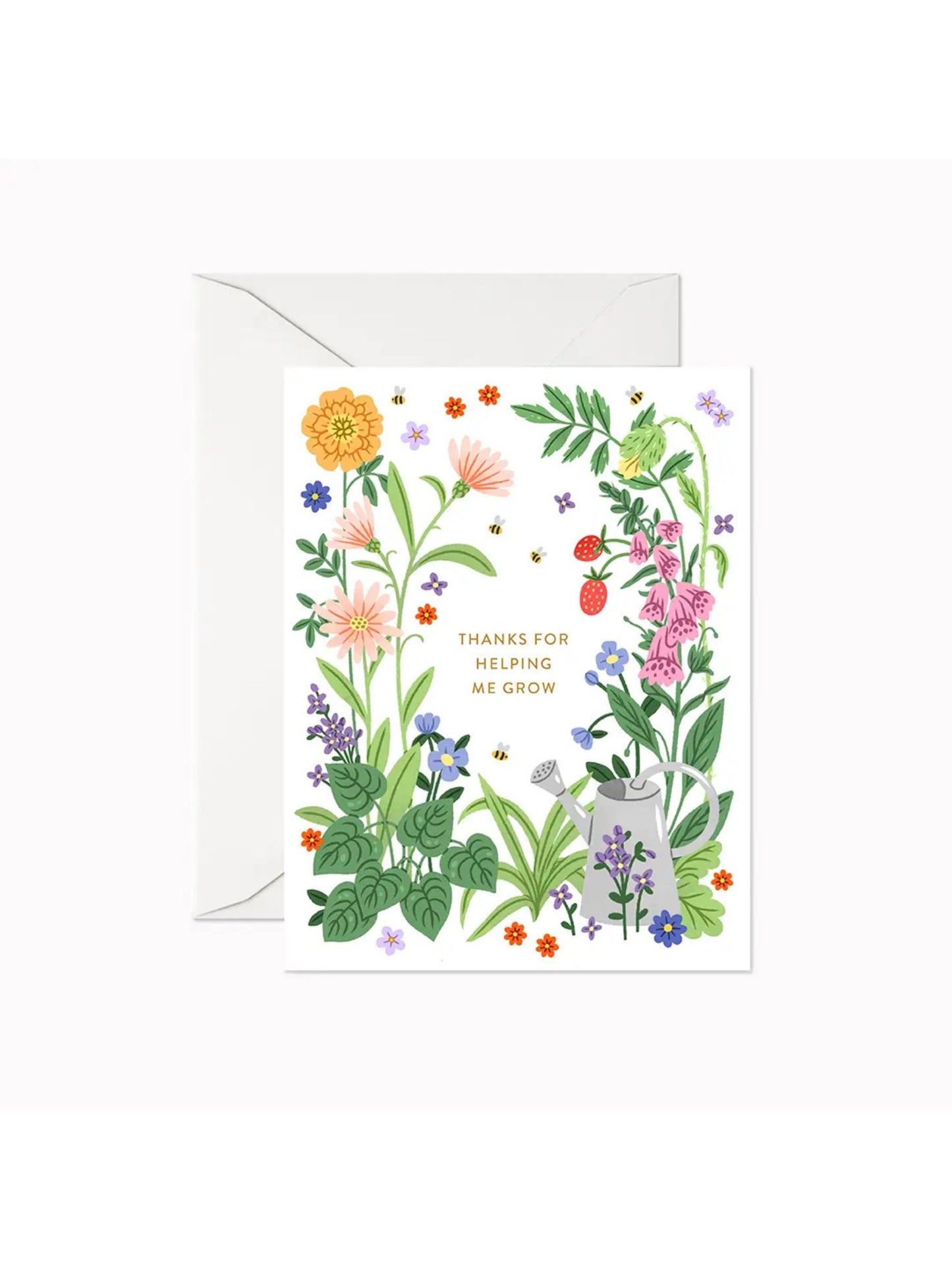 Thanks For Helping Me Grow Card