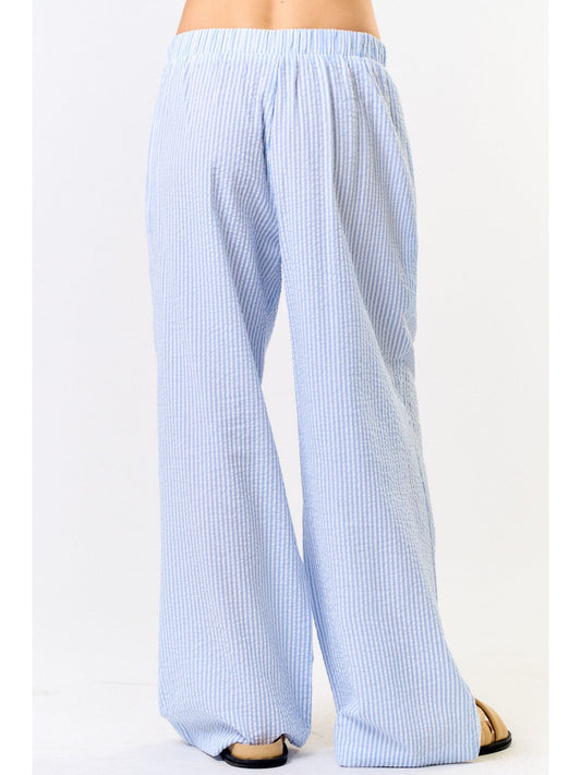 Pinstripe Wide Leg Pant