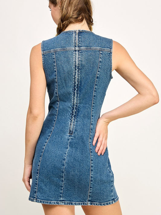 Avery Denim Mini Dress