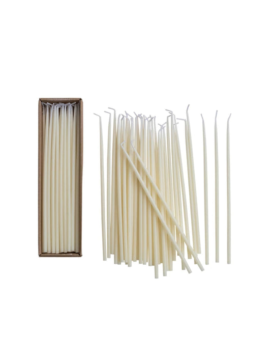 Unscented Thin Taper Candles in Box