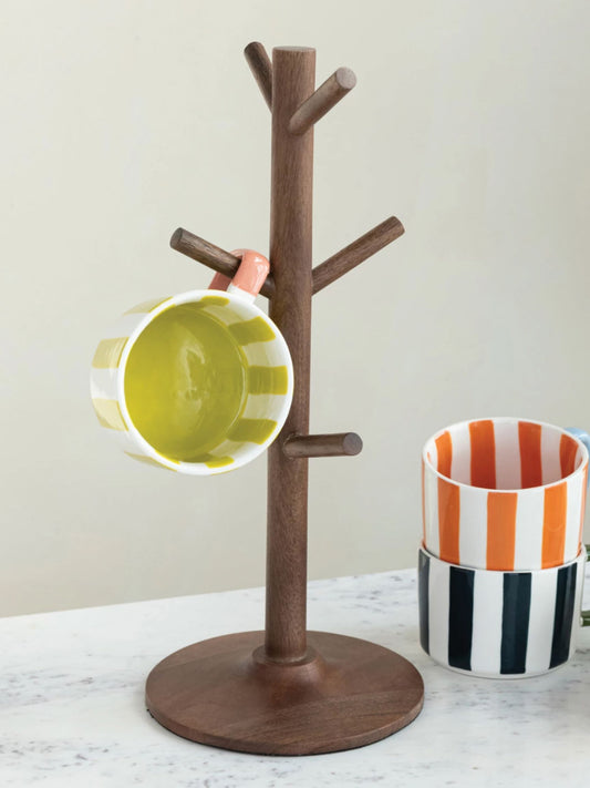 Mango Wood Mug Holder - Pick Up Only