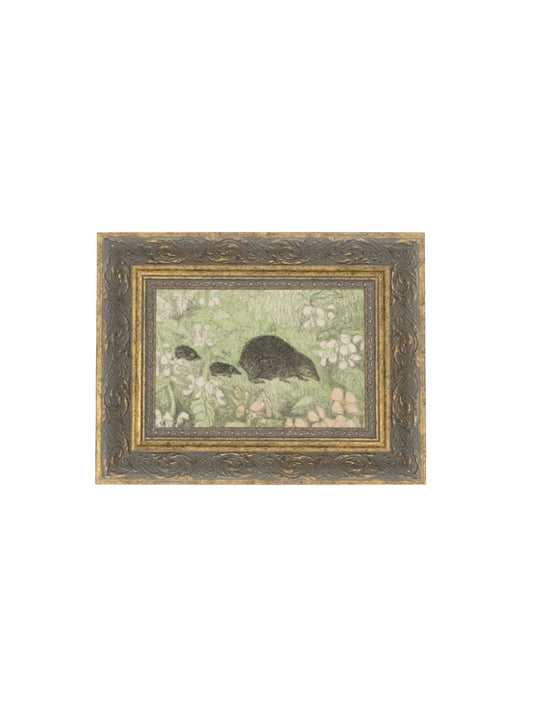 Hedgehog Family Framed Picture