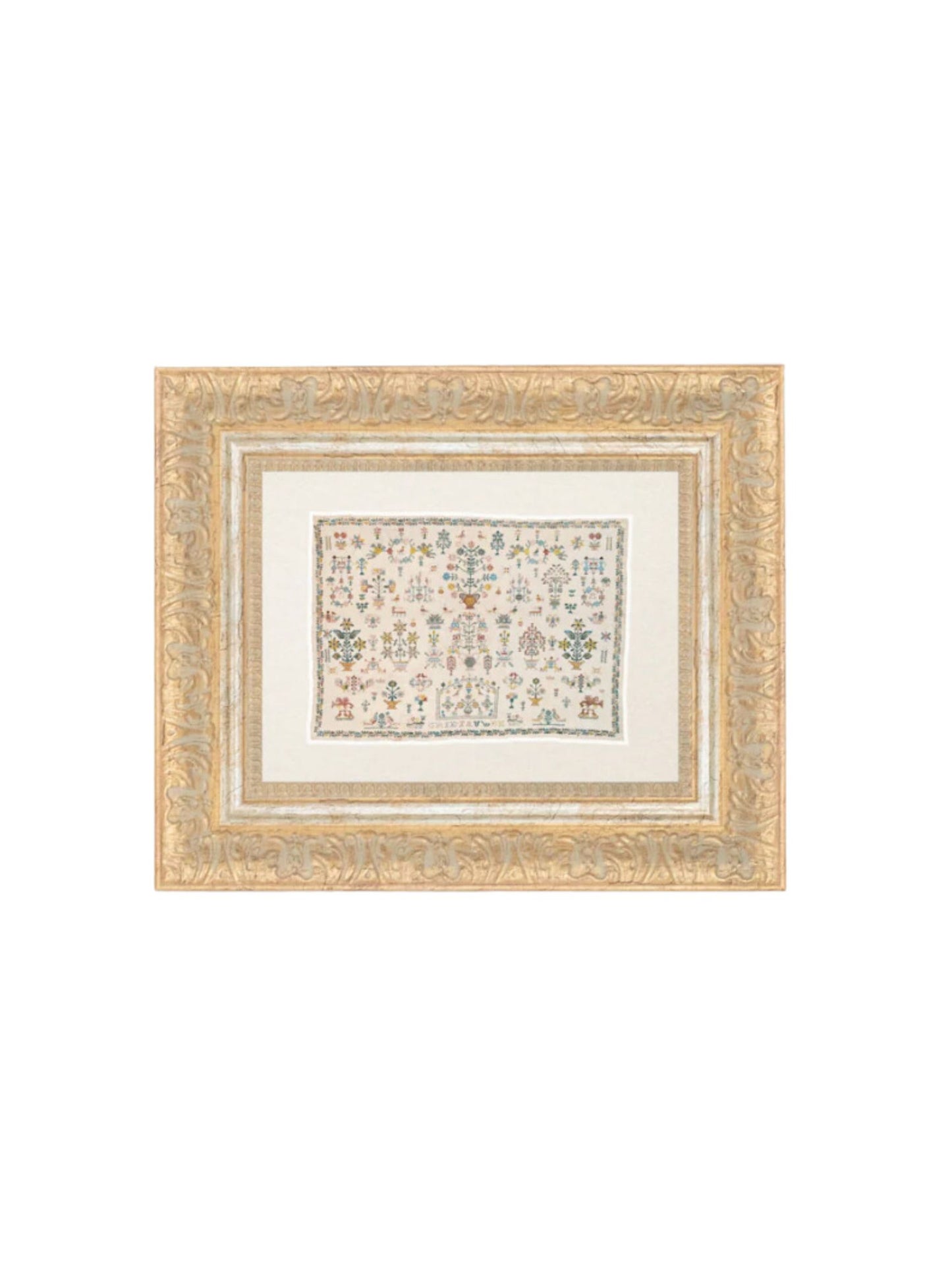 Tapestry Sample By Griet Ruwen Framed Picture