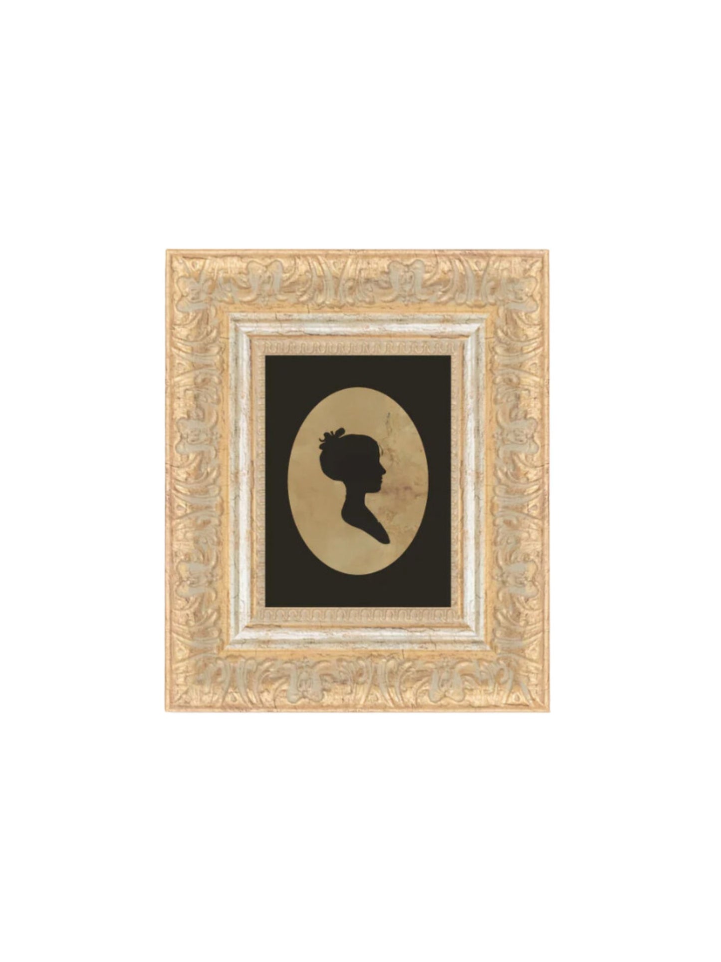 Silhouette Of Woman Facing Left