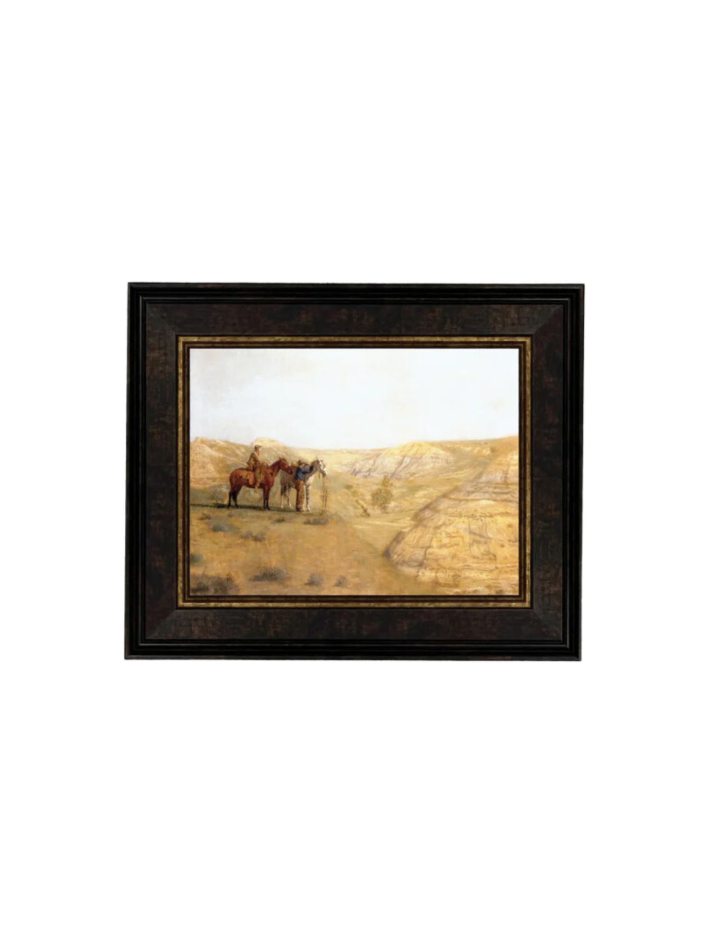 Cowboys in the Badland Framed Picture
