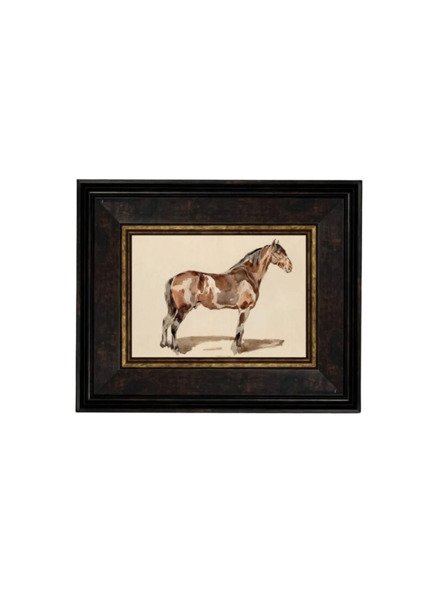 A Bay Horse Framed Picture