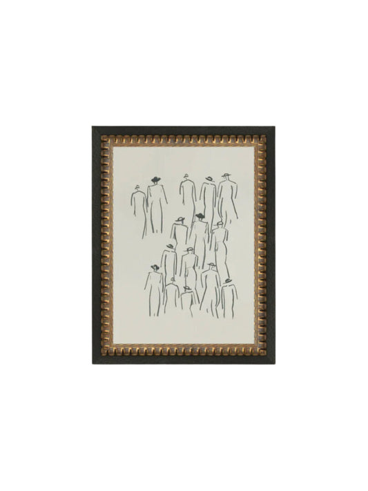 Hat Wearing Crowd Framed Picture