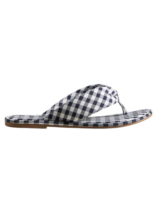 Gidget Navy Gingham Sandal