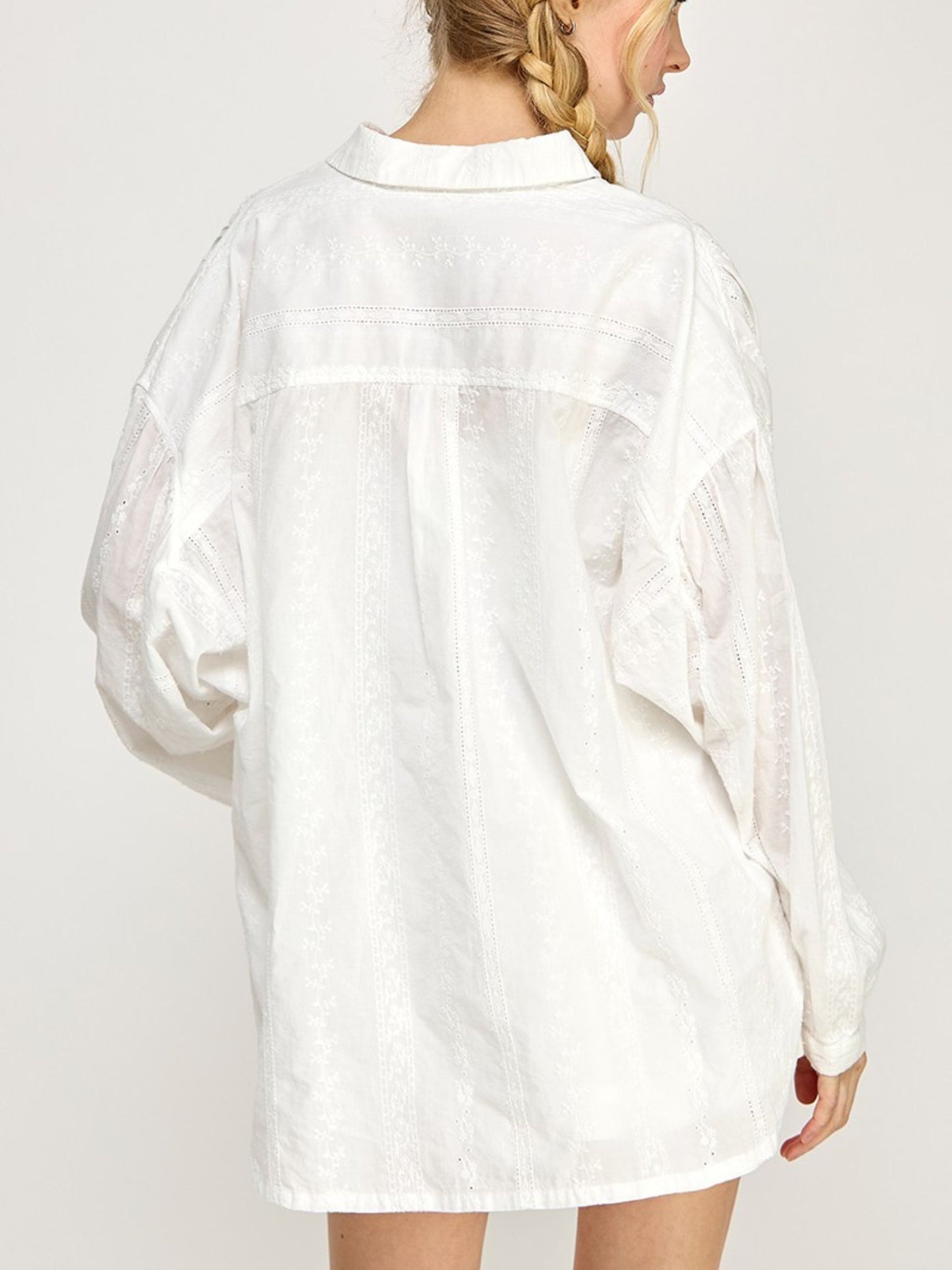 Harlyn Eyelet Oversized Shirt