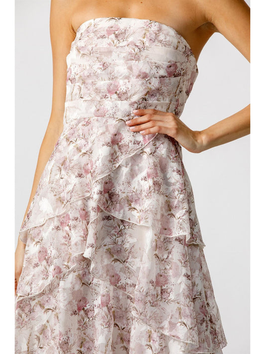 Mauve Floral Dress
