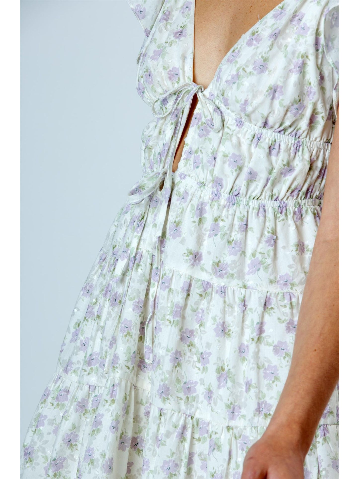 Purple Florals Dress