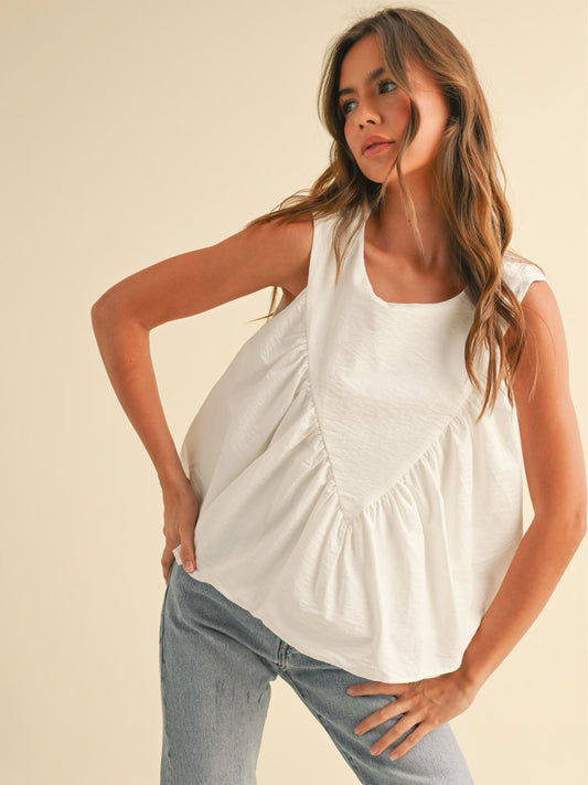 Eleanor Shirring Detail Blouse