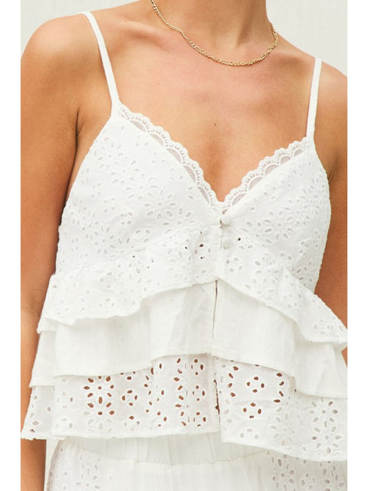 Isabelle Eyelet Cami Top
