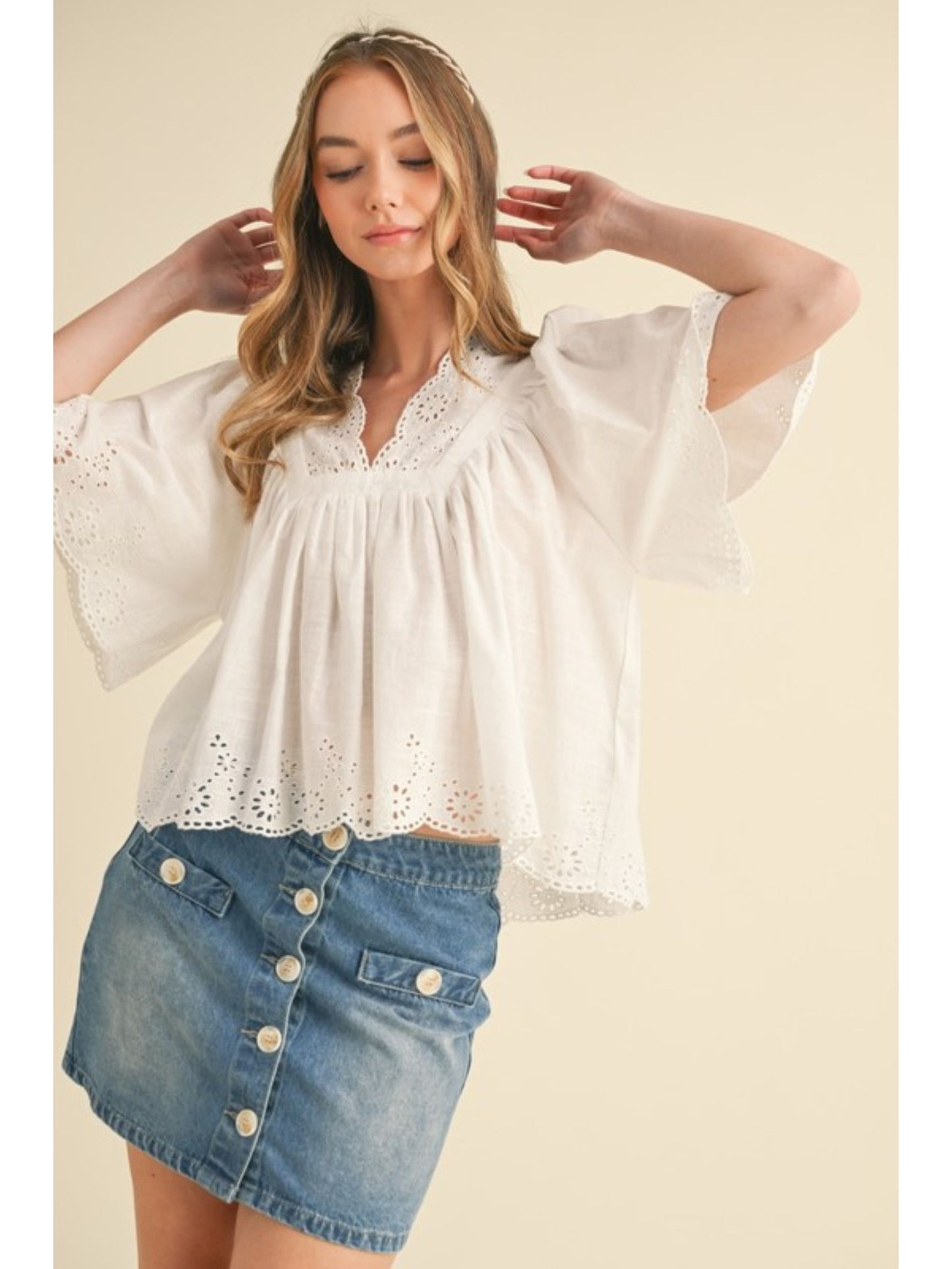 Amore Embroidered Top