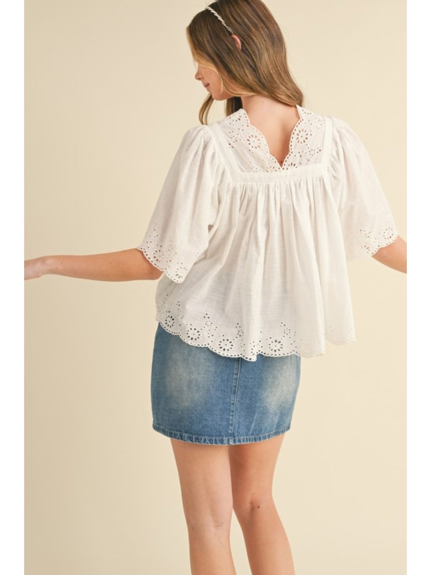 Amore Embroidered Top