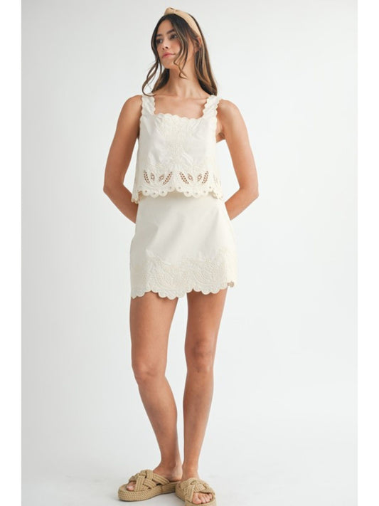 Harper Embroidered Skirt