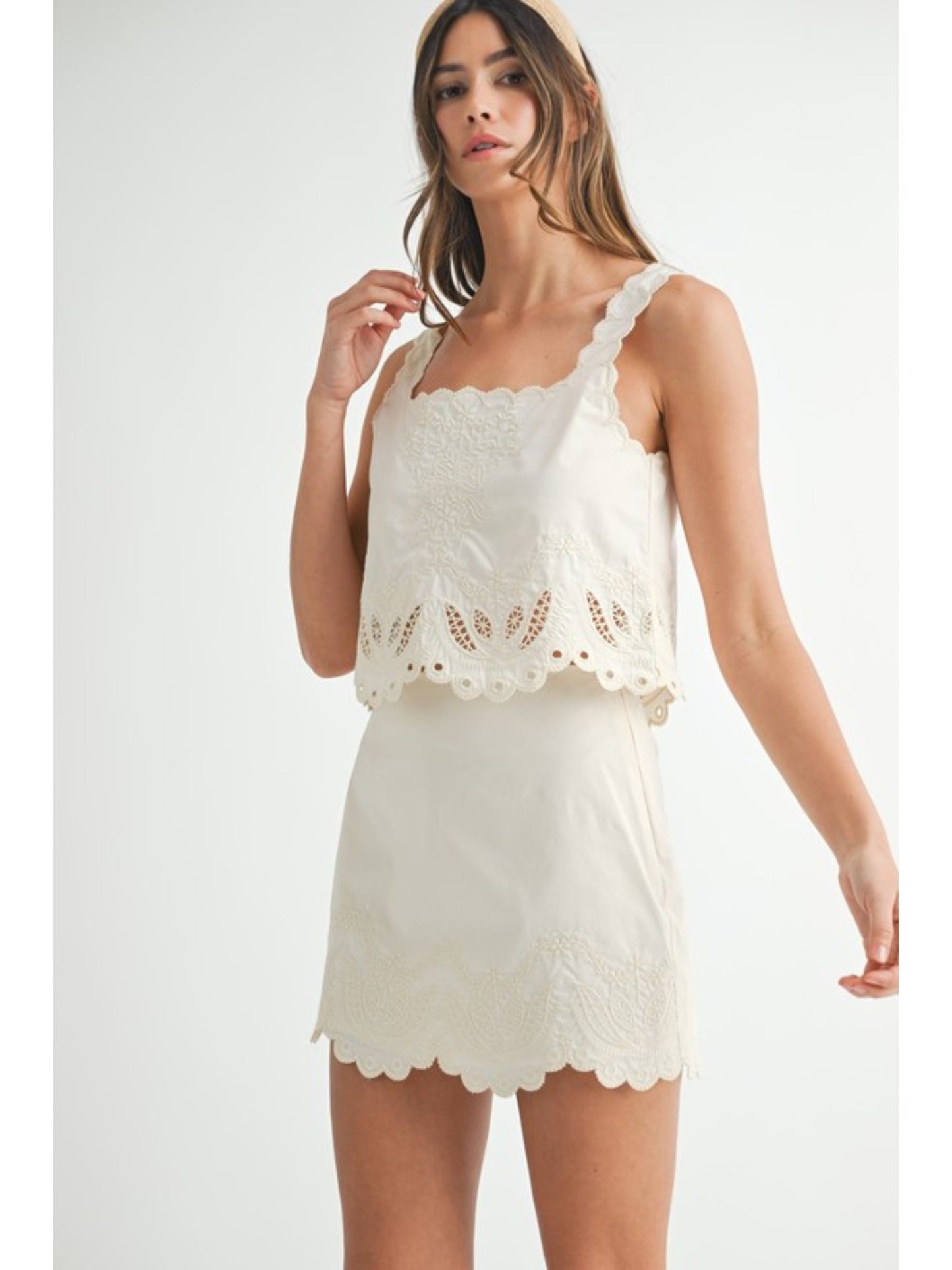 Harper Embroidered Skirt