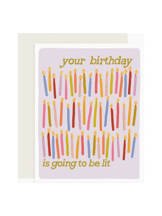 Lit Birthday Card
