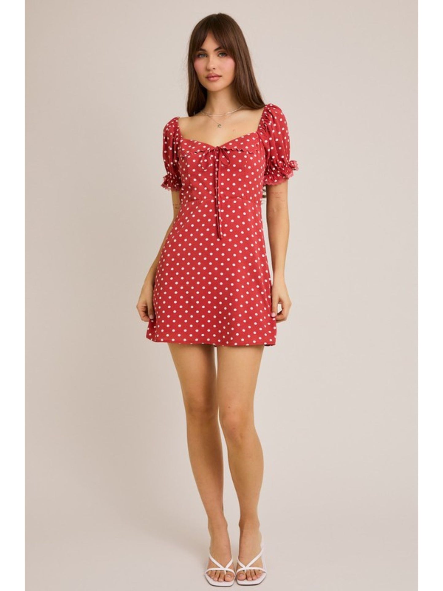 Ava Polka Dot Mini Dress