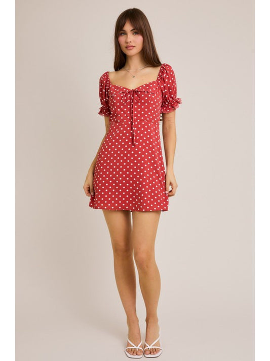 Ava Polka Dot Mini Dress
