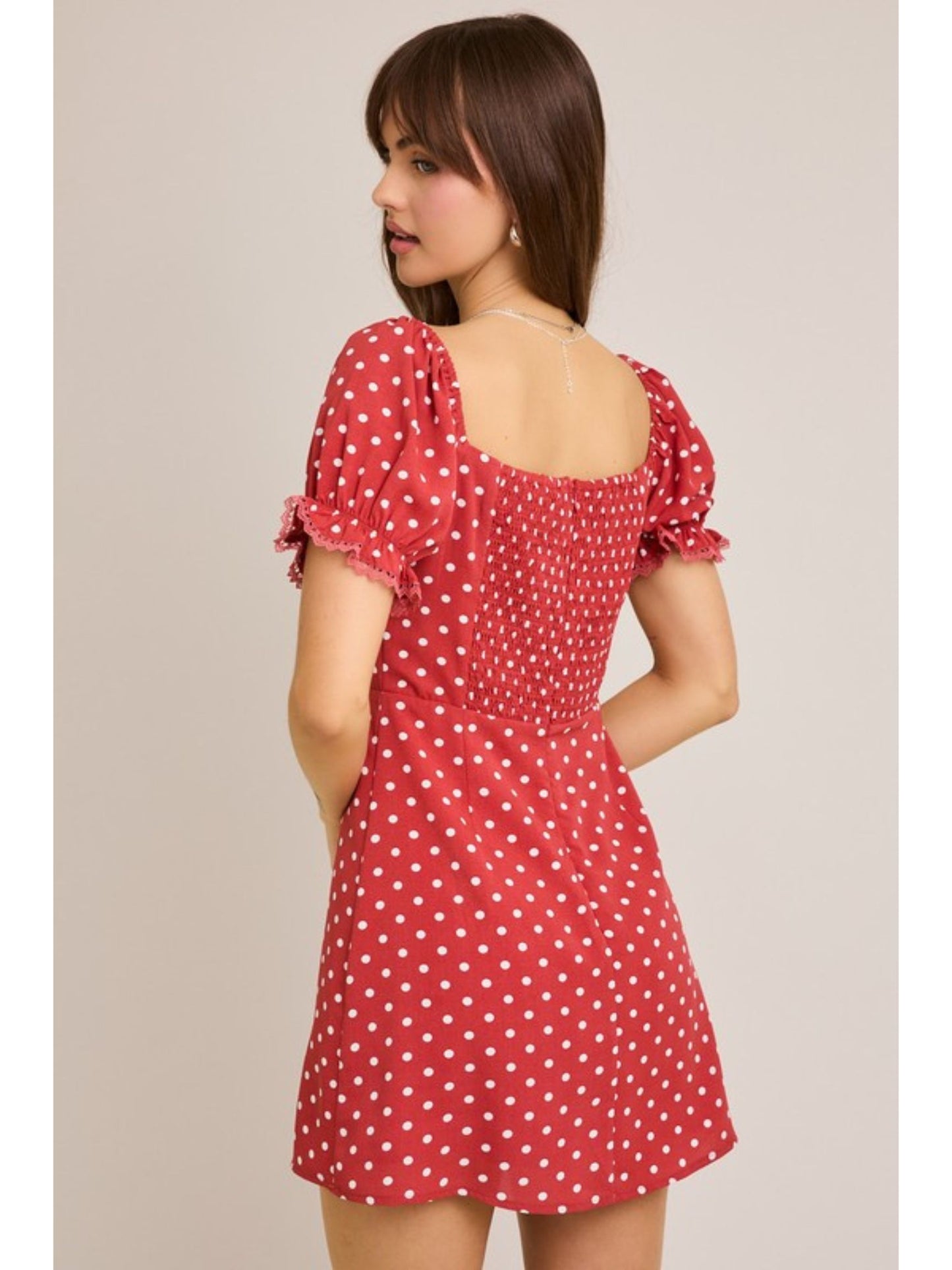 Ava Polka Dot Mini Dress